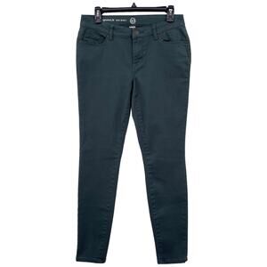 Westport Sz 4 Green Skinny Leg Pants Comfort Stretch Material Casual Flat Front